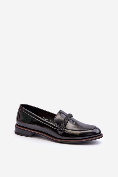 Mokasyny Model Saosin PB247 Black Lakier - Step in style Mokasyny Model Saosin PB247 Black Lakier - Step in style