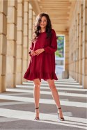 Sukienka Model Sintra BOR SUK0498 Bordo - Roco Fashion