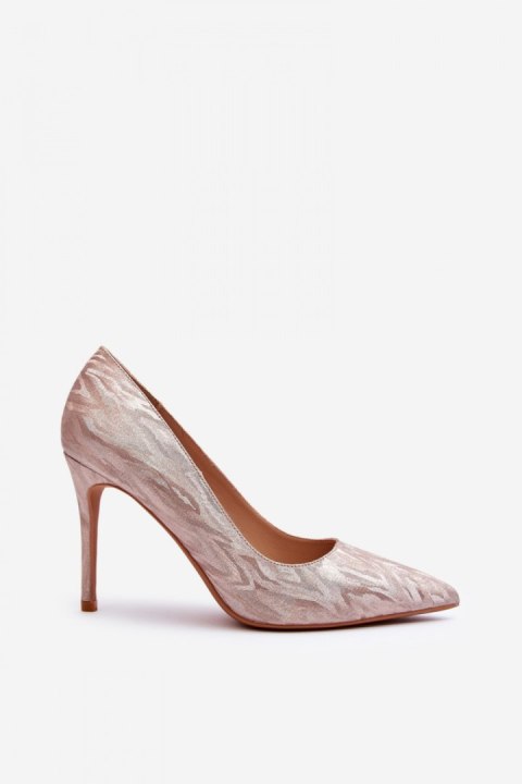 Szpilki Model Klonisa TU246 Champagne - Step in style Szpilki Model Klonisa TU246 Champagne - Step in style