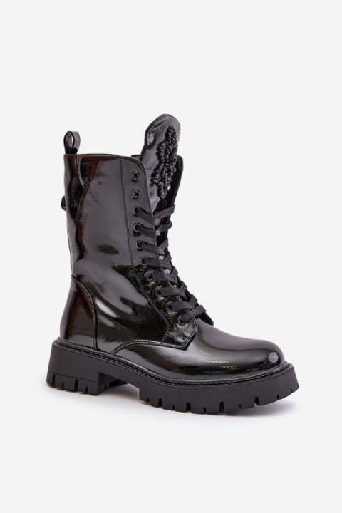 Workery Model Kelilea DA121P Black Lakier - Step in style Workery Model Kelilea DA121P Black Lakier - Step in style