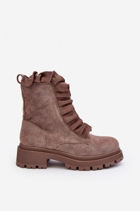 Workery Model Nacelle NS336P Dark Beige Zamsz - Step in style Workery Model Nacelle NS336P Dark Beige Zamsz - Step in style