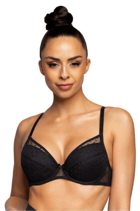 Biustonosz push up Biustonosz Push-up Model Dotssy M-3714/11 Black - Mat Biustonosz push up Biustonosz Push-up Model Dotssy M-3714/11 Black - Mat