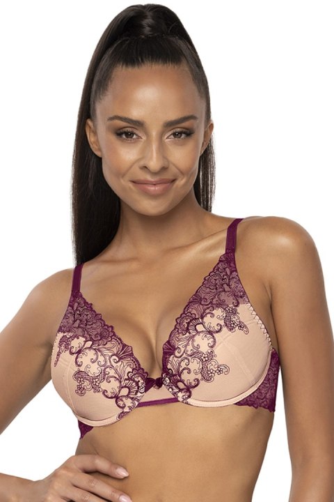 Biustonosz push up Biustonosz Push-up Model Maureen M-3808/11/1 Beige/Violet - Mat Biustonosz push up Biustonosz Push-up Model Maureen M-3808/11/1 Beige/Violet - Mat
