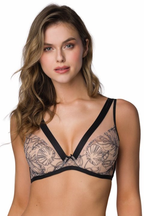 Biustonosz push up Biustonosz Push-up Model Xanthe M-3900/11 Beige/Black - Mat Biustonosz push up Biustonosz Push-up Model Xanthe M-3900/11 Beige/Black - Mat