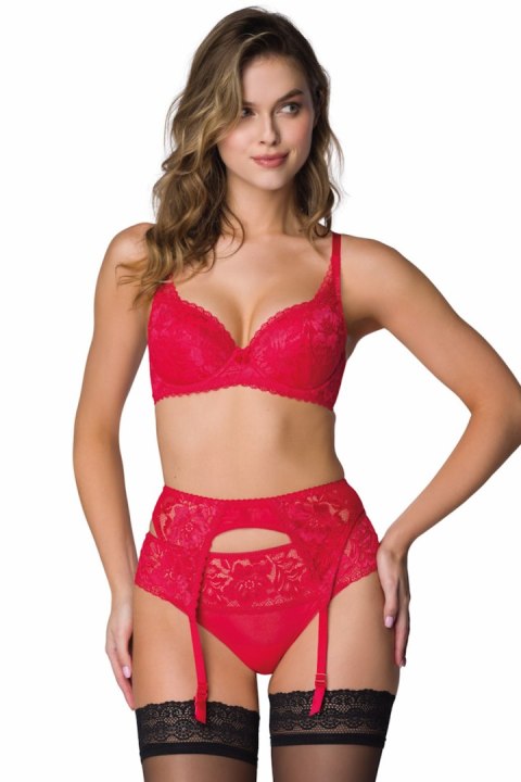Biustonosz push up Biustonosz Push-up Model Hannah M-0115/11 Red - Mat Biustonosz push up Biustonosz Push-up Model Hannah M-0115/11 Red - Mat