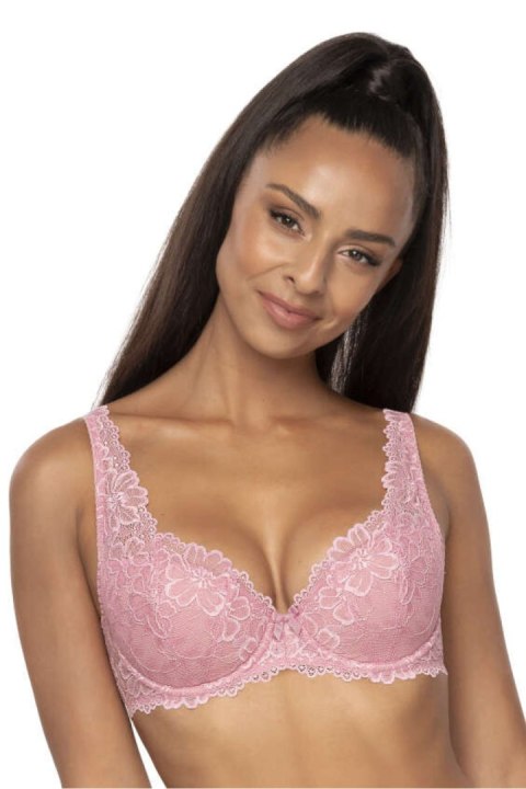Biustonosz push up Biustonosz Usztywniany Model Carmela M-053/22 Pink 2 - Mat Biustonosz push up Biustonosz Usztywniany Model Carmela M-053/22 Pink 2 - Mat