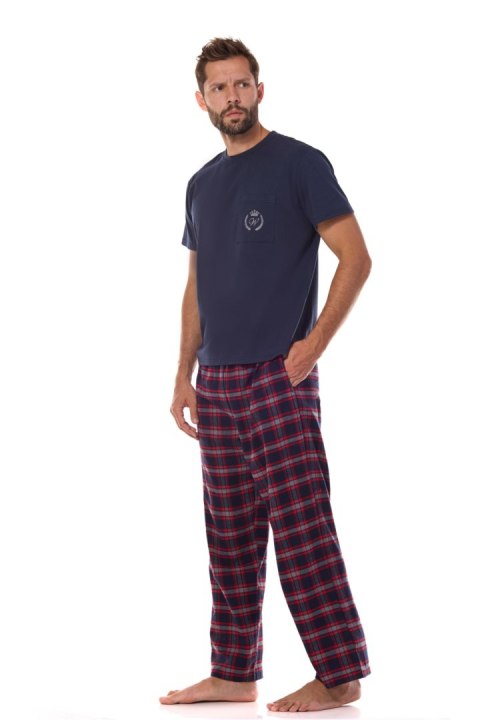 Piżama Męska Model Ben PD 2473 Dark Blue - L&L collection Piżama Męska Model Ben PD 2473 Dark Blue - L&L collection