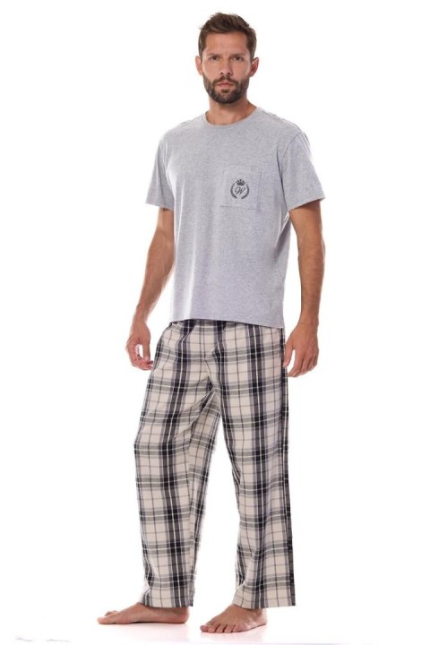 Piżama Męska Model Ben PD 2473 Grey - L&L collection Piżama Męska Model Ben PD 2473 Grey - L&L collection
