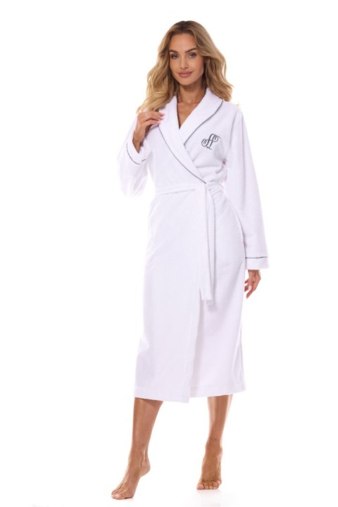 Szlafrok Damski Model Eco Long 2478 White - L&L collection Szlafrok Damski Model Eco Long 2478 White - L&L collection