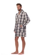 Szlafrok Męski Model Ben BJ Short 2470 Grafit - L&L collection
