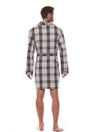 Szlafrok Męski Model Ben BJ Short 2470 Grafit - L&L collection