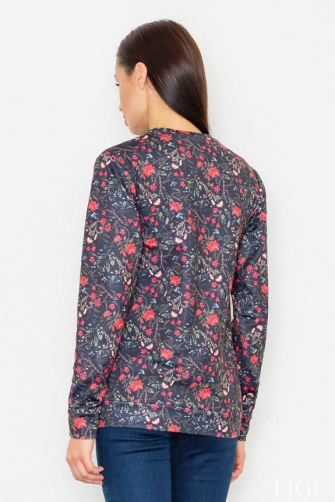 Bluza Damska Model M541 Wzór 59 Black - Figl Bluza Damska Model M541 Wzór 59 Black - Figl