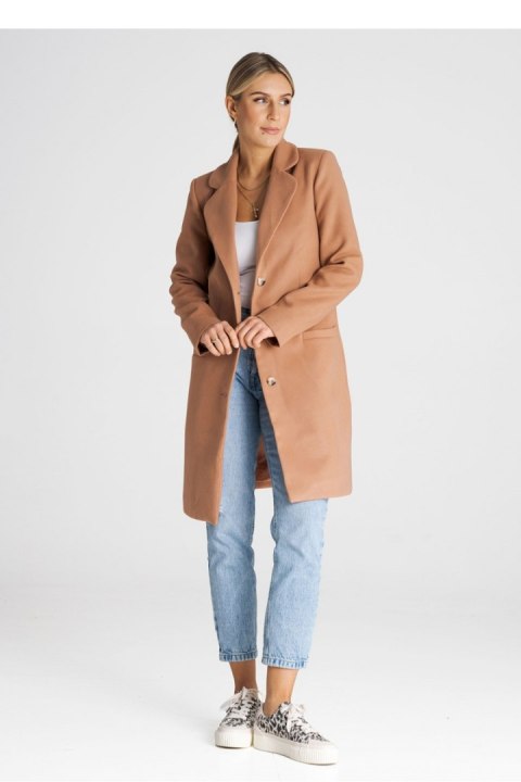 Płaszcz Damski Model M989 Beige - Figl Płaszcz Damski Model M989 Beige - Figl