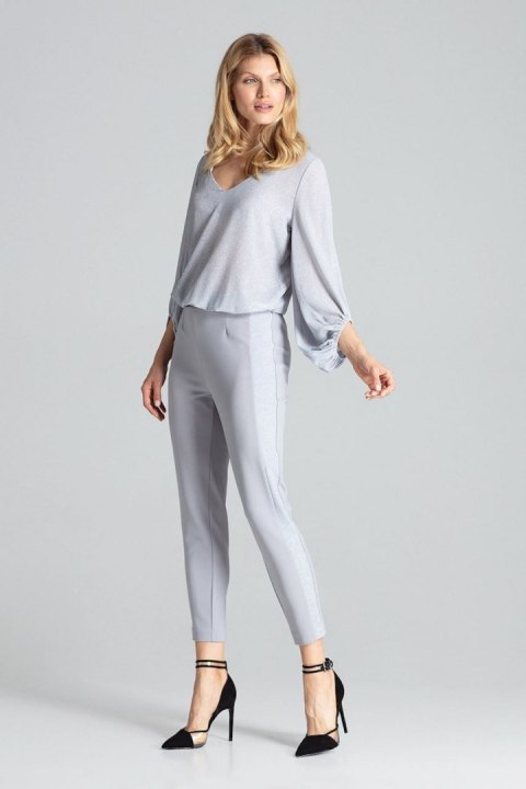 Spodnie Damskie Model M689 Grey - Figl Spodnie Damskie Model M689 Grey - Figl