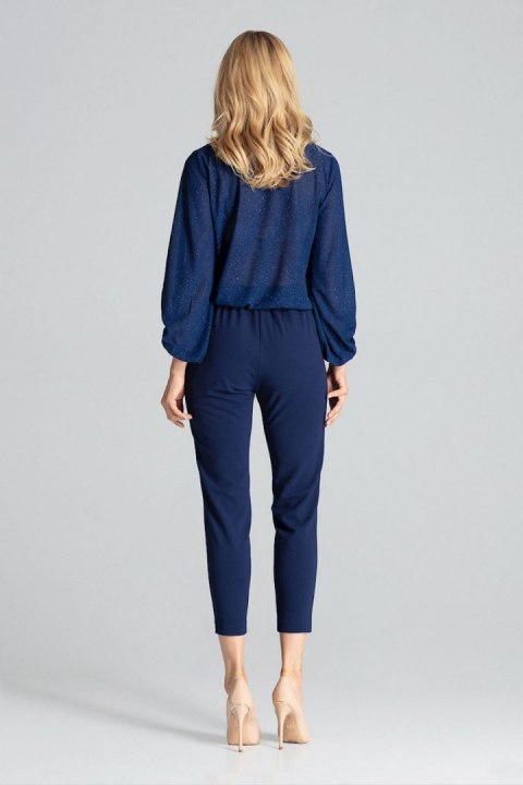 Spodnie Damskie Model M689 Navy - Figl Spodnie Damskie Model M689 Navy - Figl