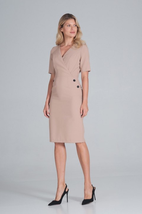 Sukienka Model M851 Beige - Figl Sukienka Model M851 Beige - Figl