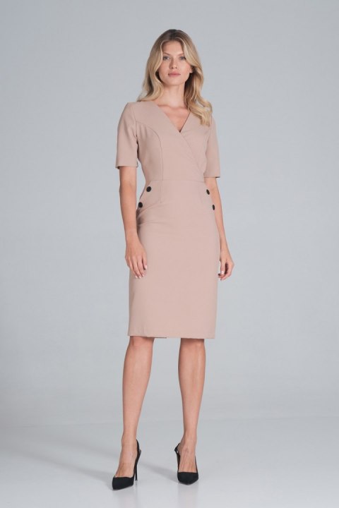 Sukienka Model M851 Beige - Figl Sukienka Model M851 Beige - Figl