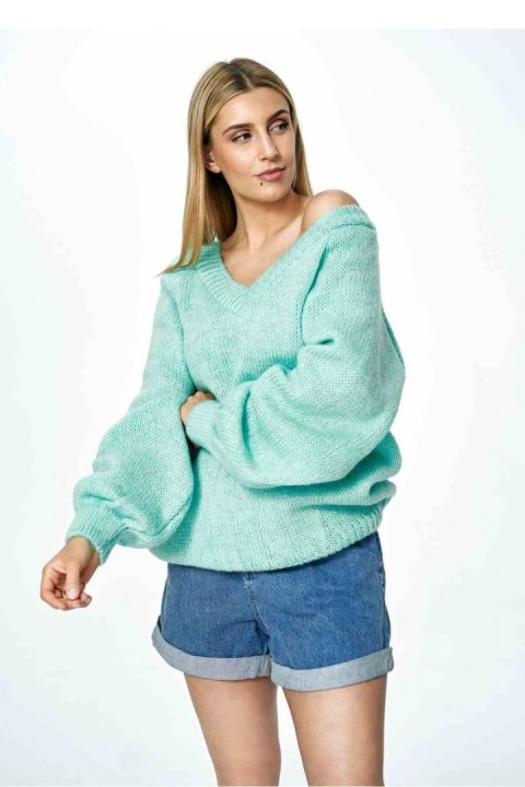 Sweter Damski Model M898 Mint - Figl Sweter Damski Model M898 Mint - Figl