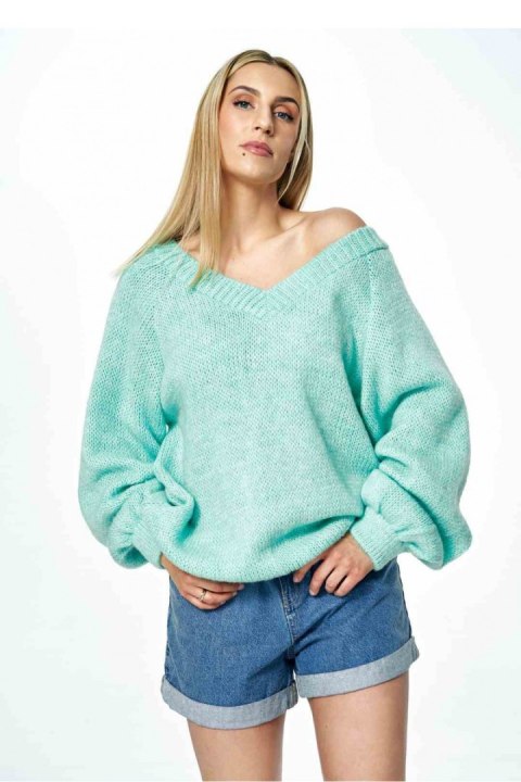 Sweter Damski Model M898 Mint - Figl Sweter Damski Model M898 Mint - Figl