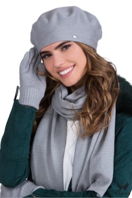 INEZZ beret damski kolor szary - Kamea
