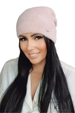 IRYDA zimowa czapka damska kolor różowy - Kamea