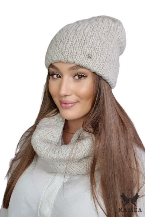 LAMIA-KOMPLET damski zimowy kolor camelowy - Kamea LAMIA-KOMPLET damski zimowy kolor camelowy - Kamea