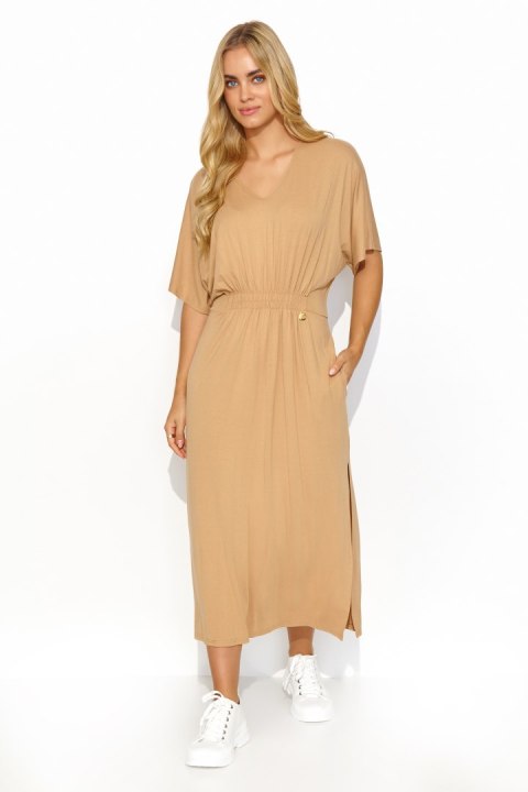 Sukienka Model M822 Beige - Makadamia Sukienka Model M822 Beige - Makadamia