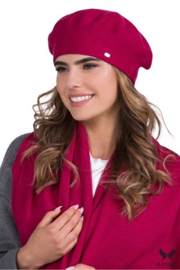 INEZZ beret damski kolor fuksja - Kamea