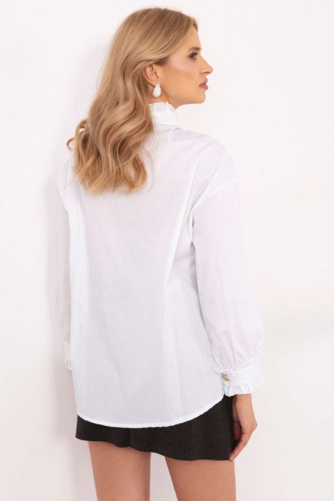 Koszula Damska Model MI-KS-C237.71 White - Italy Moda Koszula Damska Model MI-KS-C237.71 White - Italy Moda