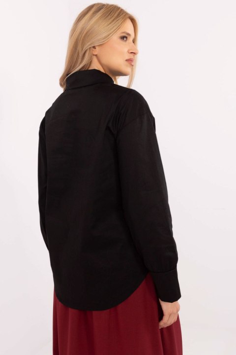 Koszula Damska Model MI-KS-C238.04 Black - Italy Moda Koszula Damska Model MI-KS-C238.04 Black - Italy Moda