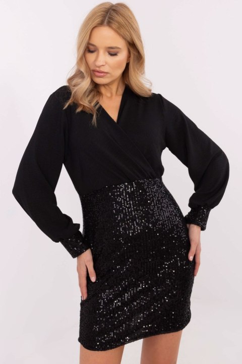 Sukienka Model MI-SK-61575.02 Black - Italy Moda Sukienka Model MI-SK-61575.02 Black - Italy Moda