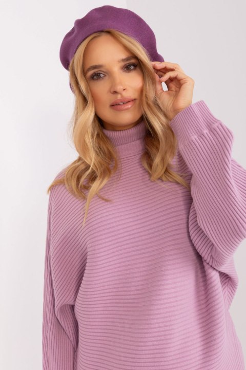 Beret Model AT-CZ-231305.82P Violet - AT Beret Model AT-CZ-231305.82P Violet - AT