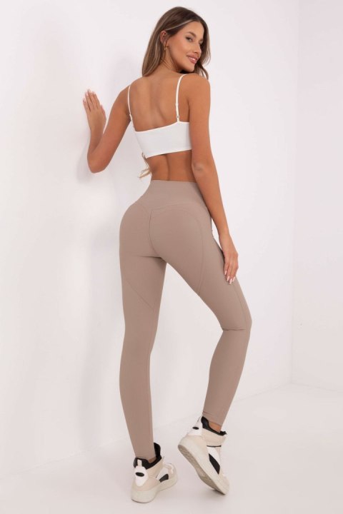 Legginsy Model NM-LG-NG68010-3.65 Dark Beige - NM Legginsy Model NM-LG-NG68010-3.65 Dark Beige - NM