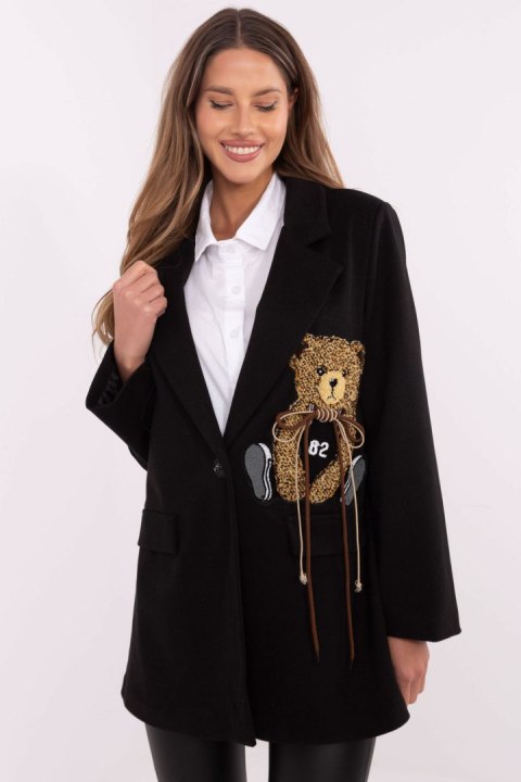 Marynarka Model DHJ-MA-A8767.57P Black - Italy Moda Marynarka Model DHJ-MA-A8767.57P Black - Italy Moda