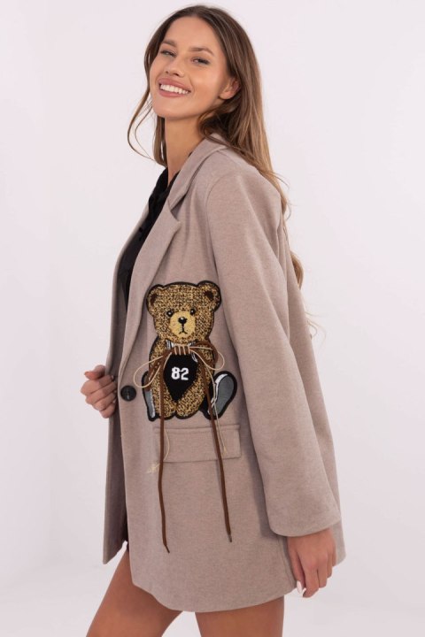 Marynarka Model DHJ-MA-A8767.57P Dark Beige - Italy Moda Marynarka Model DHJ-MA-A8767.57P Dark Beige - Italy Moda