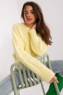 Sweter Damski Model AT-SW-0146.10P Light Yellow - AT
