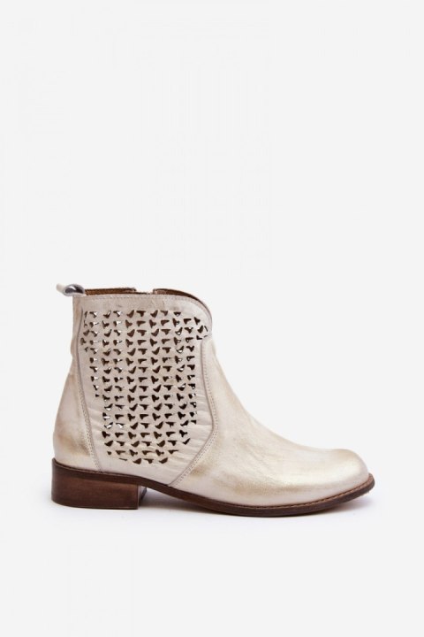 Botki Model Zazoo 2791/004 Gold - Step in style Botki Model Zazoo 2791/004 Gold - Step in style
