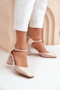 Czółenka Model Emindria CH881 Beige - Step in style