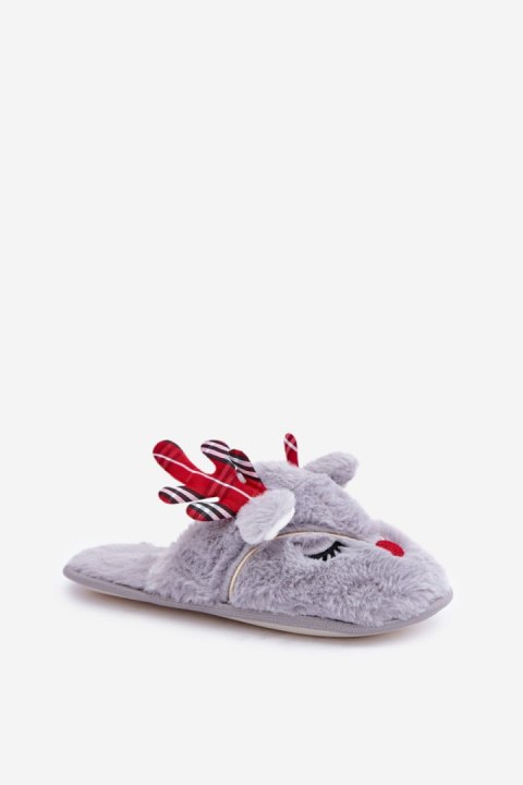 Kapcie Model Sylaia YL-101 Grey - Step in style Kapcie Model Sylaia YL-101 Grey - Step in style