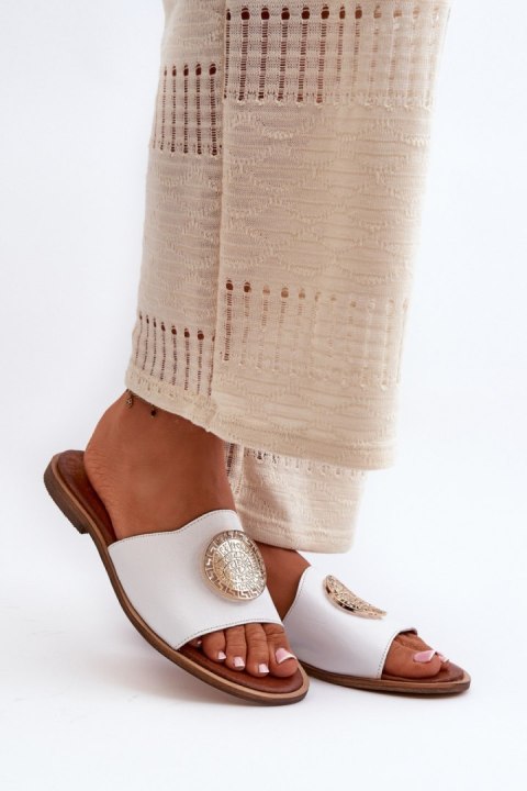 Sandał Klapki Model Zazoo 2938 White - Step in style Sandał Klapki Model Zazoo 2938 White - Step in style