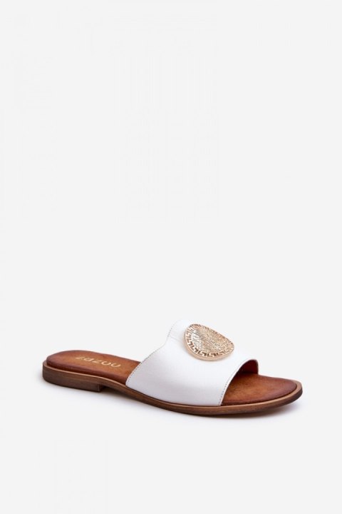 Sandał Klapki Model Zazoo 2938 White - Step in style Sandał Klapki Model Zazoo 2938 White - Step in style