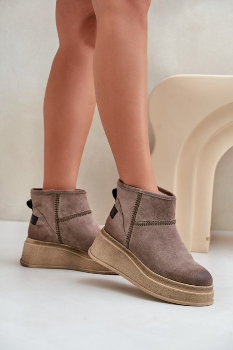 Śniegowce Model Maciejka 06769-02 Dark Brown - Step in style Śniegowce Model Maciejka 06769-02 Dark Brown - Step in style