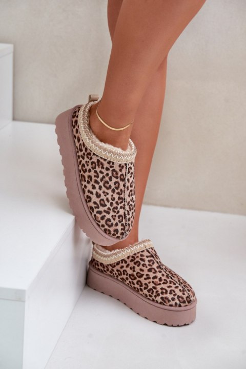 Śniegowce Model Remenia 20219-4K Brown Leopard - Step in style Śniegowce Model Remenia 20219-4K Brown Leopard - Step in style