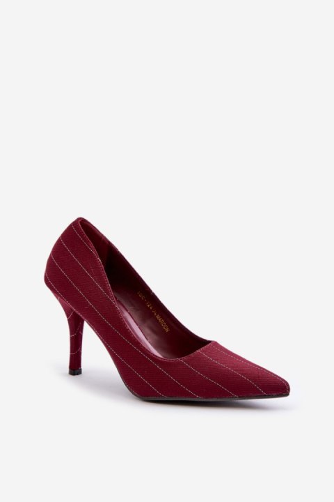 Szpilki Model Tifidra SQC-124 Bordo - Step in style Szpilki Model Tifidra SQC-124 Bordo - Step in style