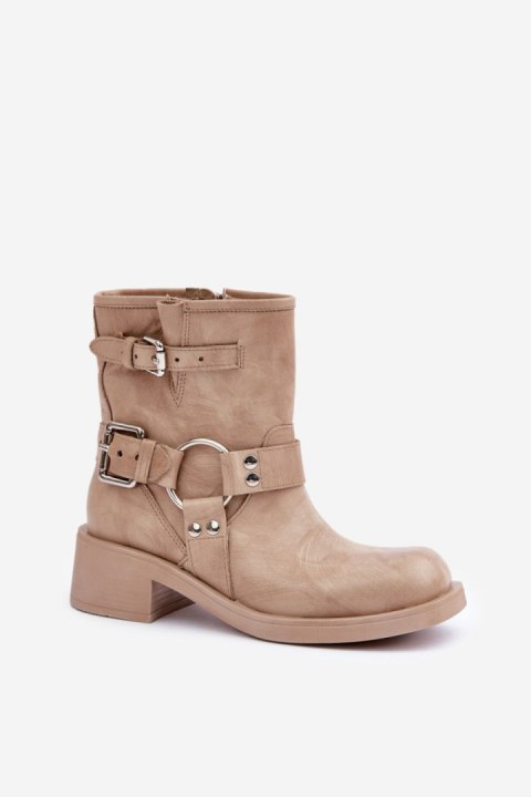 Botki Model Zazoo 3644 Beige - Step in style Botki Model Zazoo 3644 Beige - Step in style