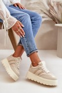 Buty Sportowe Model Daivlene 24886 Beige - Step in style