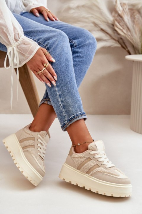 Buty Sportowe Model Daivlene 24886 Beige - Step in style Buty Sportowe Model Daivlene 24886 Beige - Step in style
