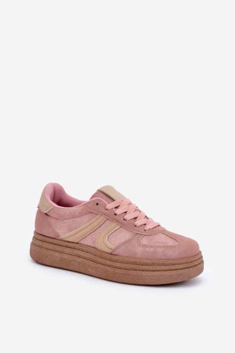Buty Sportowe Model Lesida 8912 Pink - Step in style Buty Sportowe Model Lesida 8912 Pink - Step in style