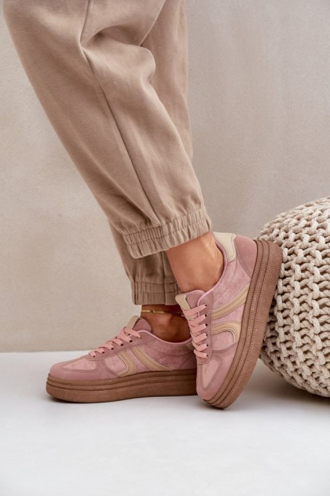 Buty Sportowe Model Lesida 8912 Pink - Step in style Buty Sportowe Model Lesida 8912 Pink - Step in style