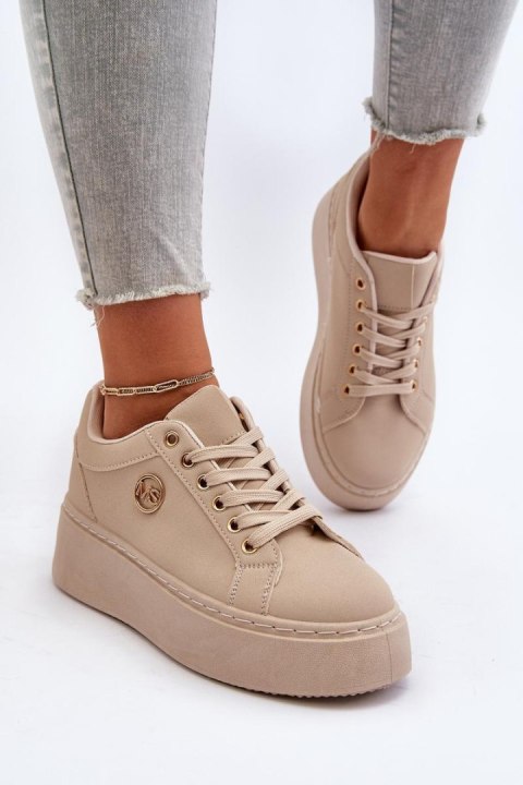 Buty Sportowe Model Telirra TL251-10 Beige - Step in style Buty Sportowe Model Telirra TL251-10 Beige - Step in style